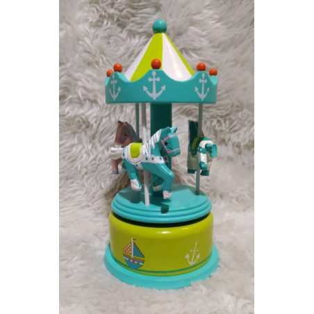 Boite à musique - manège vert