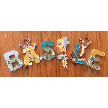 Lettre personnalisée (modèles garçon) H: 8cm