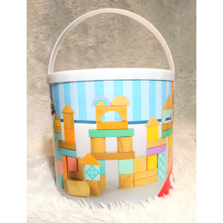 Cubes de construction en bois