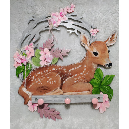 Porte  manteau faon - 3 patères