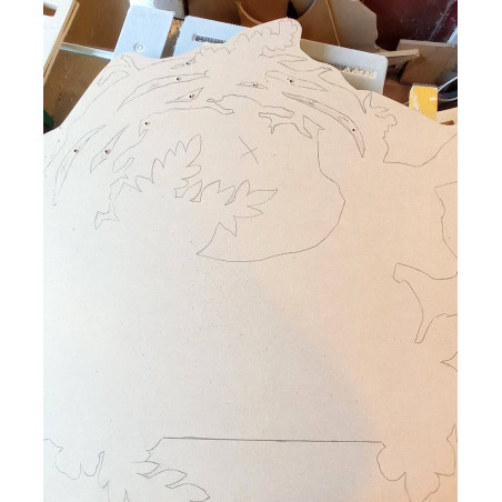 Porte  manteau faon - 3 patères