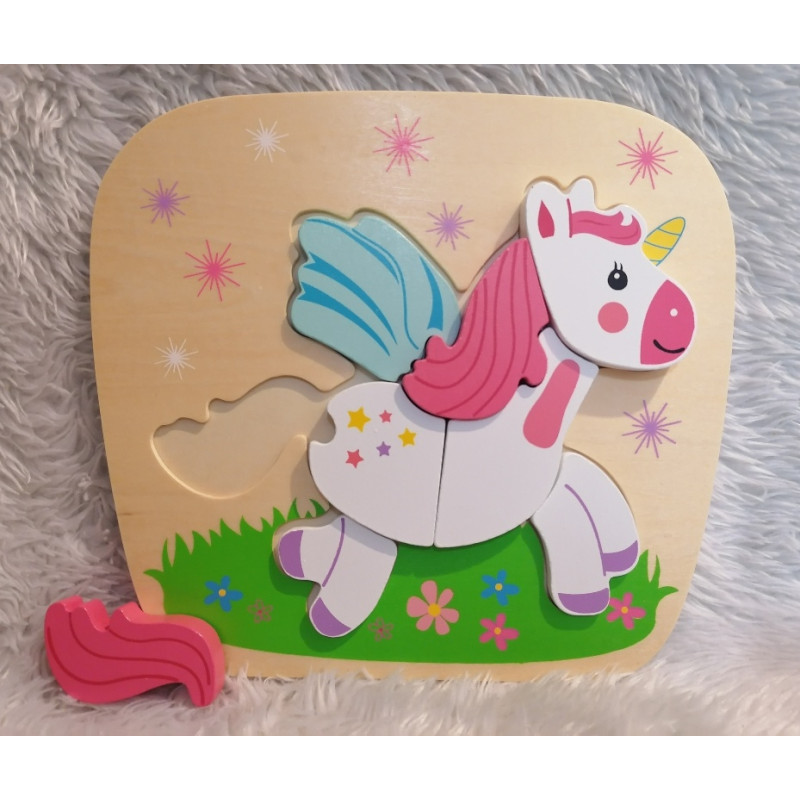 La Petite Licorne Puzzle en bois